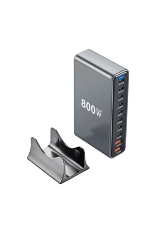 Gan Pro Ymx-800w Gan 10 Portlu Usb Pd Qc Şarj İstasyonu