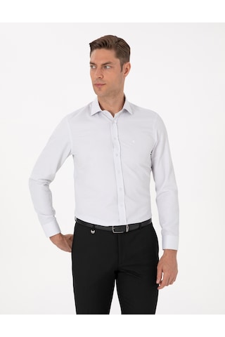 Pierre Cardin Erkek Koyu Haki Gömlek Desenli 50315539-vr111 Koyu Haki