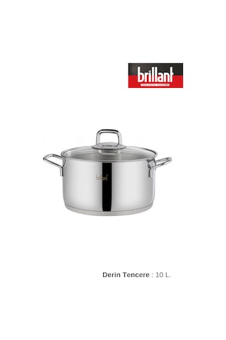 Queen Çelik Tencere 28 Cm Gümüş