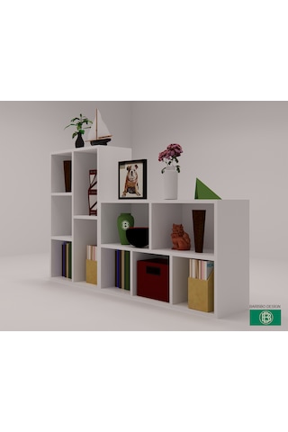 Kitaplık,dosyalık Açık Raf Antrasit&beyaz