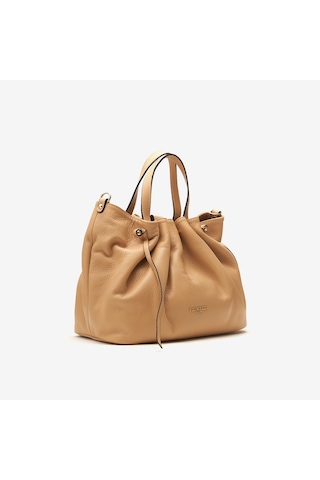 D81 Warm Beige Omuz Çantası Kadın Eolia Bag Piumelli Milano Bej