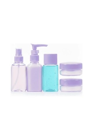 Şeffaf Seyahat Banyo Seti 5 Parça 30 Ml Taşınabilir Şişe Seti