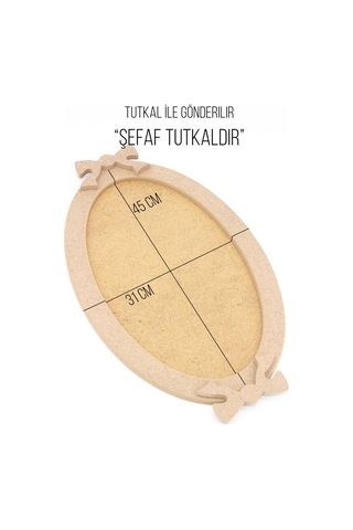 Na Neşeli Ahşap Ahşap Fiyonklu Oval Tepsi 'x' Büyük Boy Hobi Ahşap Boyanabilir Tepsi.servis Sunum Tepsisi Boyasız