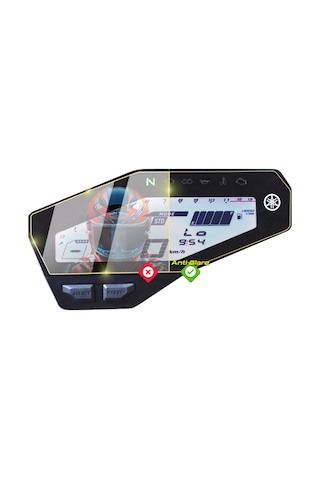 Yamaha 2013-2020 Mt-09 / Fz-09 4.7" Anti-glare Parlama Önleyici Mat Ekran Koruyucu
