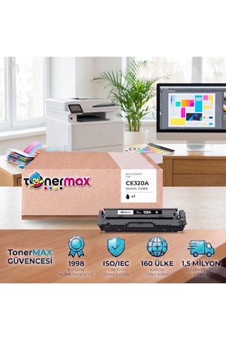 Hp Color Laserjet Cp1525nw Ce320a Siyah Muadil Toner Çipli