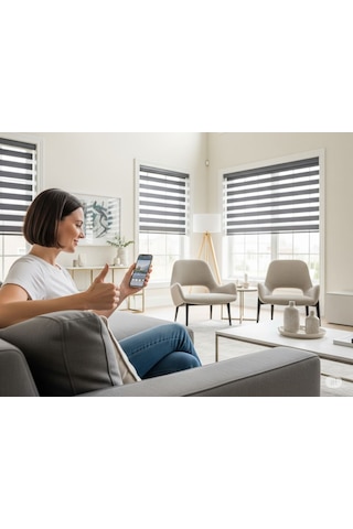 Rovline Akıllı Perde Motoru Rv200 Stor Perde Zincire Montaj