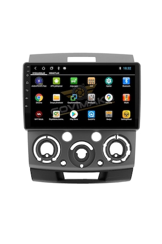 For-x Ford Ranger 2006-2010 -9''android Gerçek 2+32 Gb / 4 Çekirdek 1.6ghz / Wıfı 5.0ghz / Bt 5.4-kablosuz Carplay-hd Geri Görüş Kamera 9"