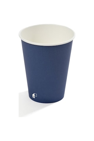 14 Oz Single Wall Baskılı Karton Bardak Lacivert 1.000 Adet 1000 Adet