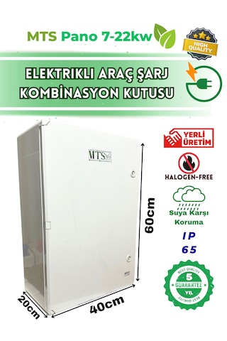 22 Kw 5/32 + 7 Kw 3/32 60 40 20 Cm Kombinasyon Kutusu Pano Elektrikli Araç Şarj Cihazı İstasyonu Tesla Mavi Adaptör Uyumlu Ayarlanabilir 7kw - 11kw - 22kw