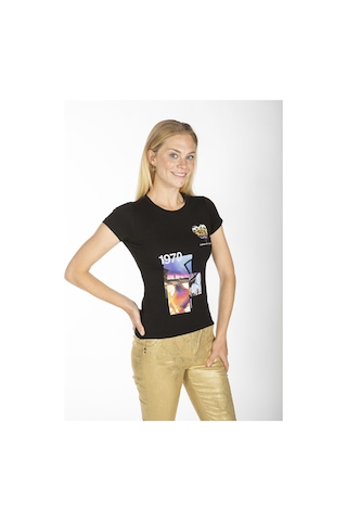 ROBERTO CAVALLI  Kadın T'shirt RRC5495L Siyah