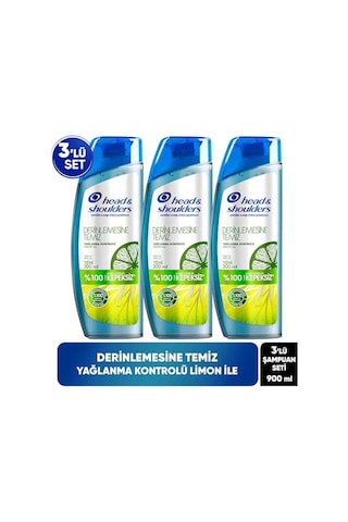 Head & Shoulders Derinlemesine Temizlik Şampuan Yağlanma Kontrolü Limon 300 Ml 3lü Paket Diğer