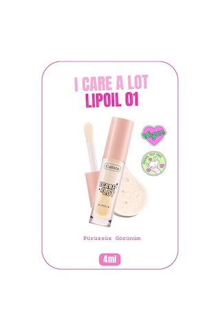 Callista I Care A Lot Lip Oil Nemlendirici Dudak Yağı - 01 Peach