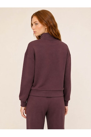 Loft Relax Fit Bordo Kadın Sweatshirt Lf2043809