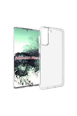 Rba Aksesuar Galaxy Uyumlu S21 Plus Kılıf Rba Süper Silikon Kapak - Renksiz Çok Renkli