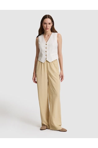 Pierre Cardin Kadın Bej Pantolon Kanvas-chino 50329149-vr011