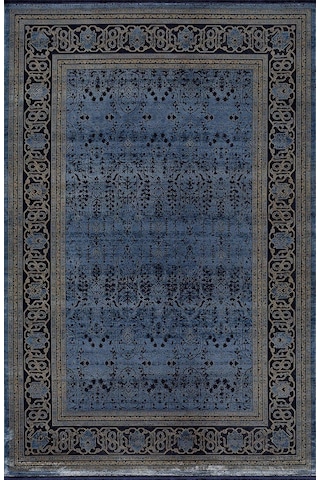 Artemis Halı Bella 06463b Lacivert Gold Bohem Retro Tarz İpek Halı