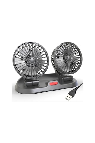 Ally F410 Usb Çift Başlıklı Araç Fanı Oto Fan Vantilatör- 5775