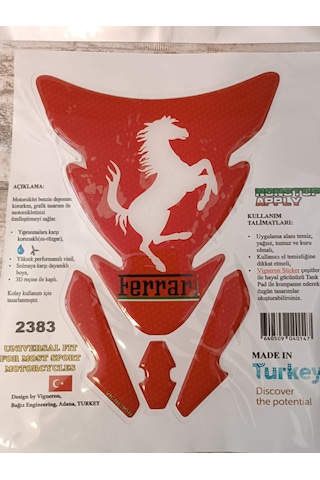 Ferrari Tankpad Kırmızı