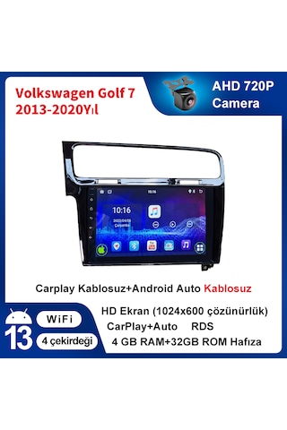 Volkswagen Golf 7 2013-2020yıl 4gb Ram 32gb Rom Carplay Multimedy
