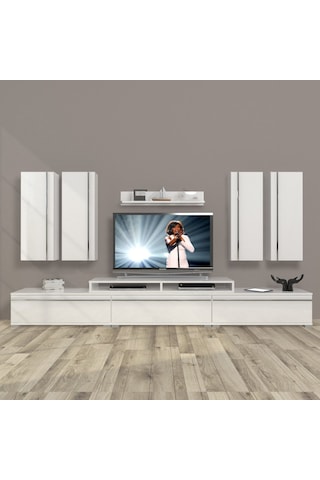 Decoraktiv Ekoflex 8d Mdf Tv Ünitesi Tv Sehpası Beyaz