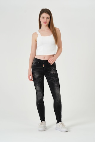 Barmore Skinny Fit Kadin Denim Jean Siyah