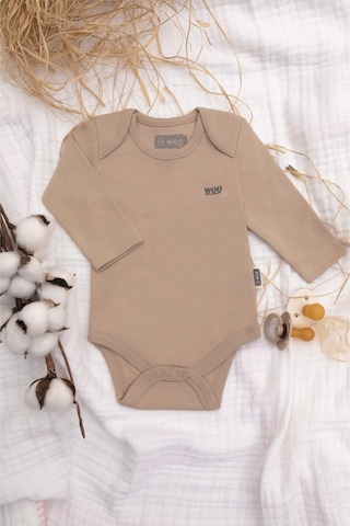 Woo Baby Taş Uzun Kollu Body-zıbın 6-9m 68 Cm Taş Rengi