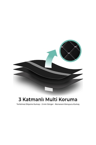 Redline Serisi Dokuma Kumaş Oto Koltuk Arkası Koruyucu Cepli Organizer 2 Adet