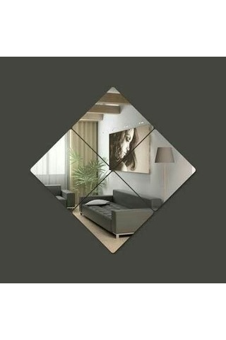 20X20 DEKORATİF CAM AYNA 4 LÜ SET