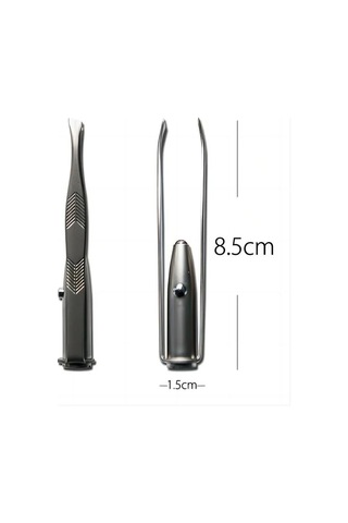 2pcs Taşınabilir Paslanmaz Çelik Akıllı Tasarım Kaş Saç Led Işık Çok Renkli