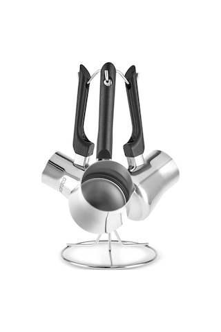 Karaca Nevra 3'lü Çelik Cezve Takımı