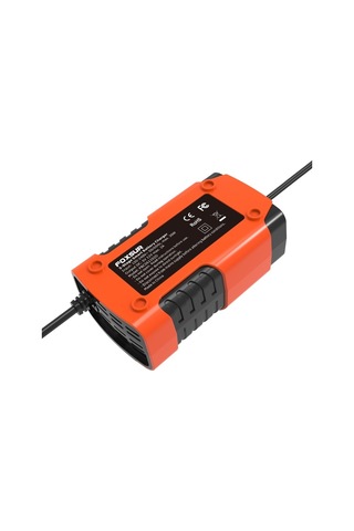 Foxsur 2a / 6v / 12v Araba / Motosiklet 3 Kademeli Tam Akıllı Akü Şarj Cihazı Kırmızı