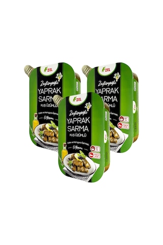 Zel Zeytinyağlı Yaprak Sarma Kuş Üzümlü 200 Gr X 3 Adet
