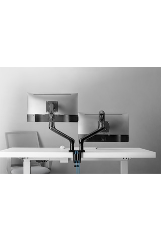 Digitus DA-90417 15"-32'' 9 KG 2 x Usb Gaz Basınçlı Özel Tasarım Çiftli Monitör Tutucu