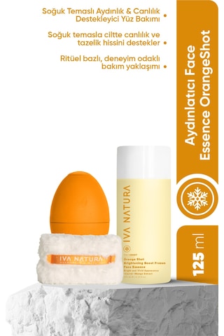Iva Natura Orange Face Shot - Frozen Face Essence 3'lü Set Essence Bileklik