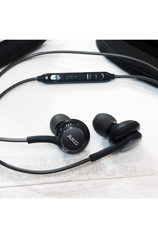 Manyetik Metal Kulaklık Ig955 Kablolu 3.5mm Kulak İçi Mikrofon Ses Kontrolü S8 İle Uyumlu Siyah -