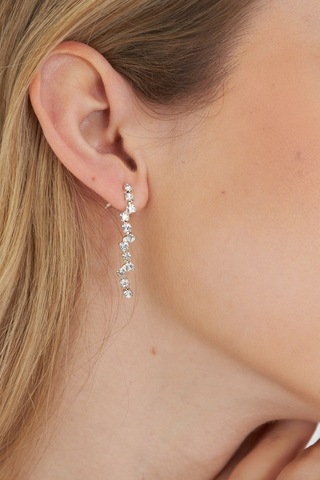 Lesa Wear Ajda Model Zirkon Taşlı Zarif Kolye Küpe Bileklik Seti Gümüş