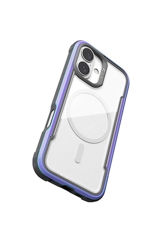 Apple Uyumlu iPhone 16 Kılıf Magsafe Şarj Özellikli Airbagli Raptic Shield Serisi Şeffaf Arka Yüzey Kapak Renkli