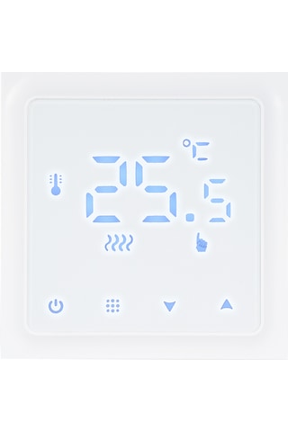 Geeksen Hy610 Akıllı Sıcaklık Kontrol Cihazı, Led Ekranlı, 3a Kazan Uyumlu, Manuel Kontrol, Beyaz, 0.5 Doğruluk, 90-240v