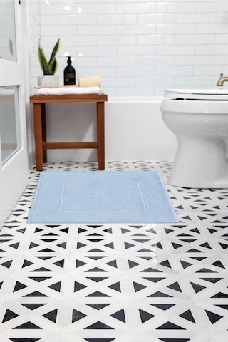 %100 Pamuk 60x60 Banyo Paspası Çok Renkli