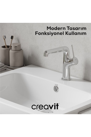 Creavit Flow Lavabo Armatürü Krom Bt.fl1500