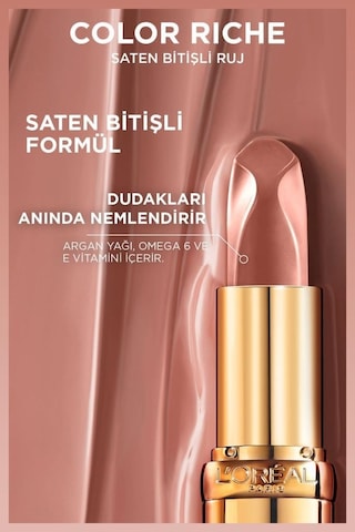 L'Oreal Paris Color Riche Saten Bitişli Ruj 570 Worth It Intense