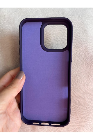 Apple Uyumlu iPhone 16 Pro Logolu İçi Kadife Silikon Lansman Kılıf