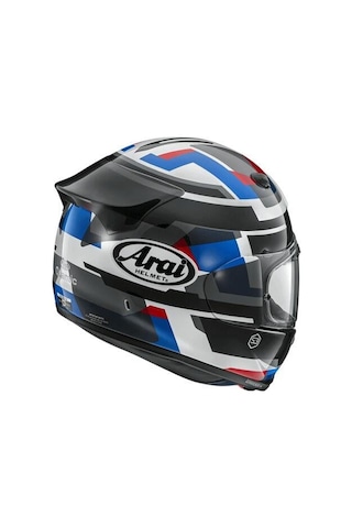 Arai Quantic Abstract Mavi  Motosiklet Kaskı.