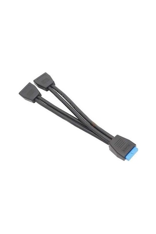 Flybuy 21cm Usb3.0 Anakart 19 Pin Bire İki Uzatma Kablo, Yüksek Hızlı Bağlantı, Dayanıklı