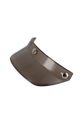 Neevoyu Motosiklet Kask Brimi - Retro Stili, Güneşten Koruma, Üç Kancalı, 18cm X 7.5cm, Reçine Malzeme Açık Kahve