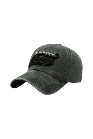 Tezzgelsin Unisex Eskitme Hawaii Nakışlı Ayarlanabilir Beyzbol Kep Şapka 2'li Set Haki - Kırmızı