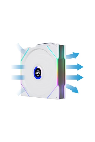 Lian Li Unı Fan Tl Wıreless Lcd 1x120mm Beyaz Kasa Fanı Azaz0llı0088