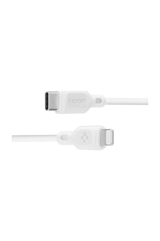 Spigen C10CL USB-C to Lightning Cable White (1m/Apple Uyumlu iOS MFI Certified) 000CA25416