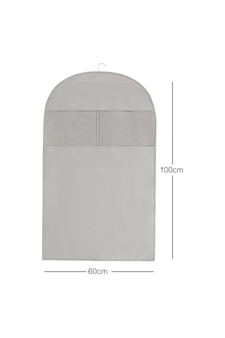 Ocean Home Textile Gri Balıksırtı Elbise Kılıfı 60 x 100 cm