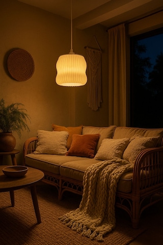 Dekoratif Avize Ice Serisi Ev Ofis Veranda Mutfak Çap 20 Cm Büyük Boy Çok Renkli